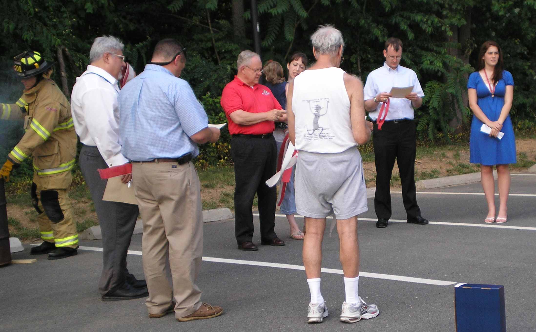 Community participation in Flag Retirement Ceremony
